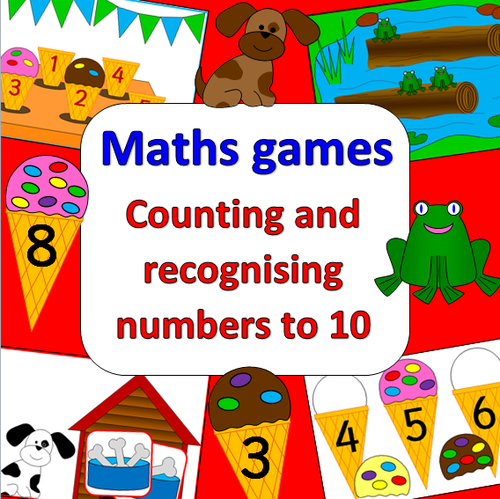 Maths Games- counting and recognising numbers