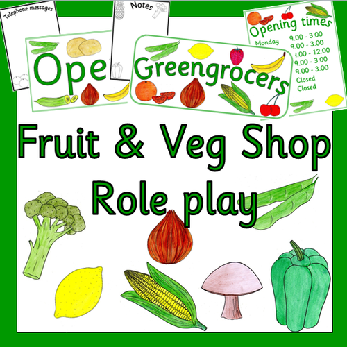 Fruit and Vegetable shop role play- Greengrocers