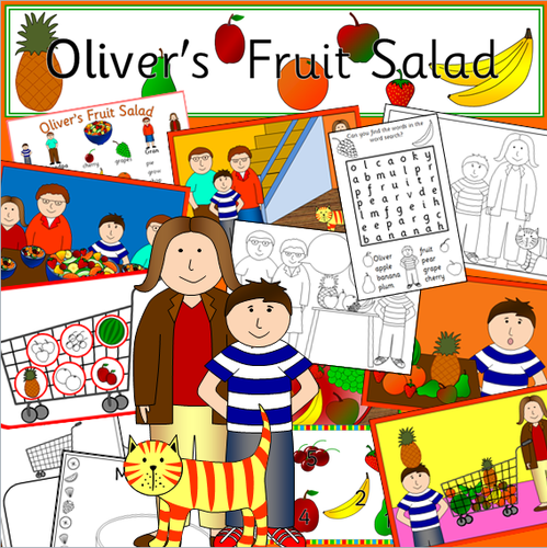 Oliver's Fruit Salad story sack resources