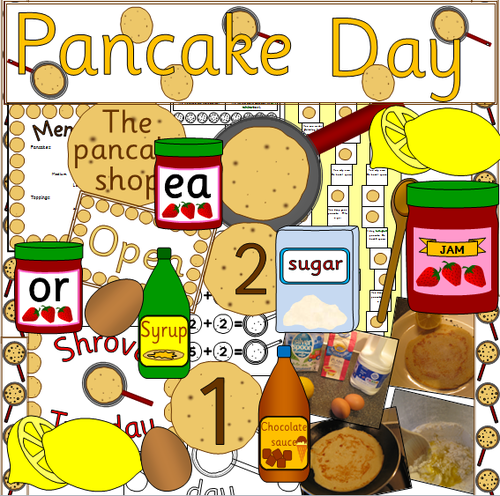 Pancake day- display, games, activities