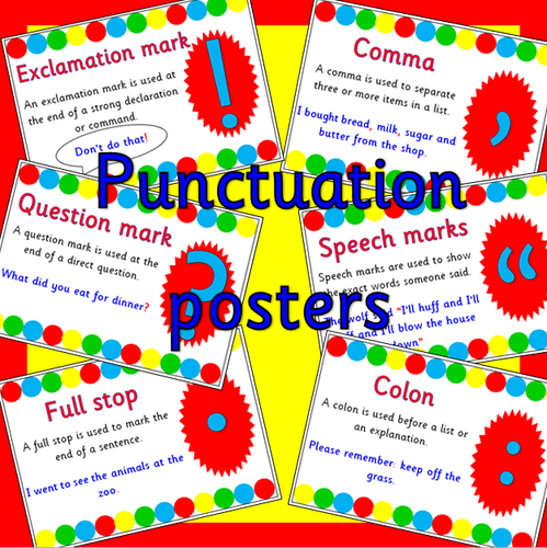 Punctuation Posters- SPaG
