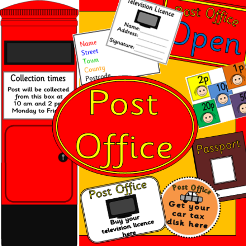 Post Office Role Play Teaching Resources