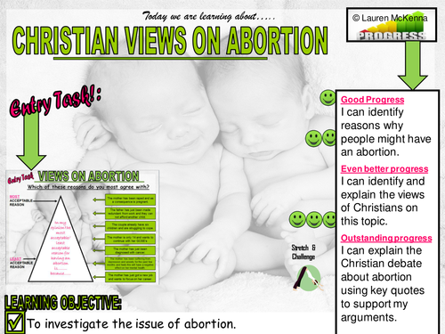 Christian attitudes towards abortion