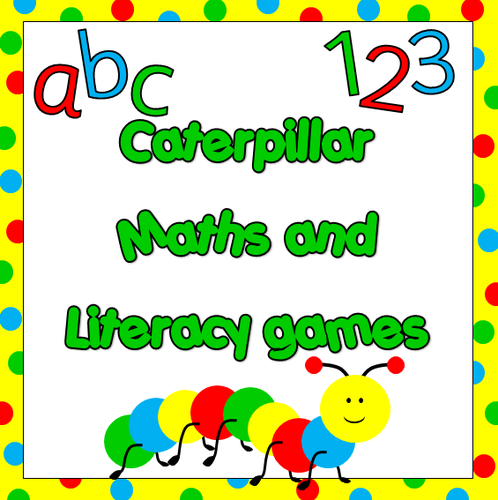 Caterpillar Maths and Literacy Games