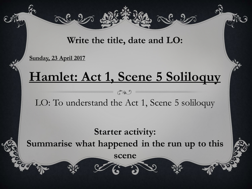 essay on act 1 scene 5 hamlet