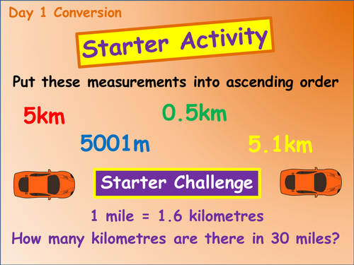 Converting units of measure kilometres to metres and vica versa - KS2 Maths some imperial units