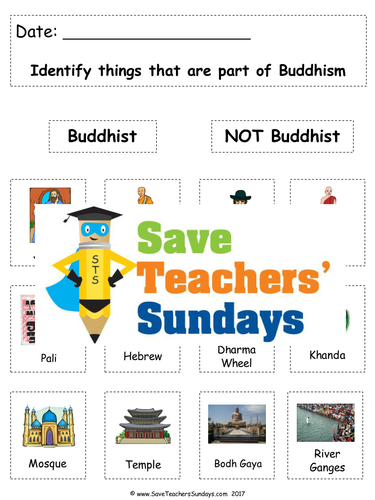 Introduction to Buddhism KS1 Lesson plan, PowerPoint and Worksheets / Activity