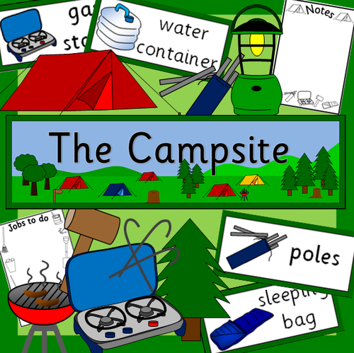 Campsite role play pack- Outdoor play