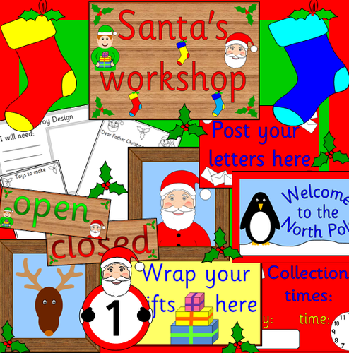 Santa's Workshop Christmas role play pack