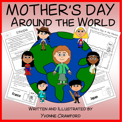 Mother's Day Around the World Literacy Activities Growing Endless Bundle