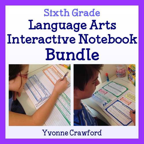 Interactive Notebook Sixth Grade Common Core Bundle - English Language Arts