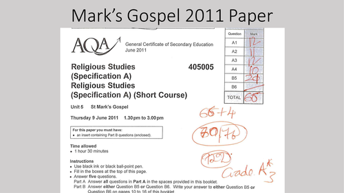 Mark's Gospel A* paper