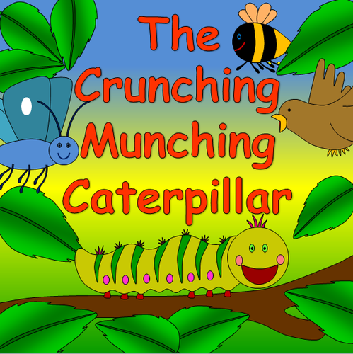 The Crunching Munching Caterpillar story sack resources- minibeasts