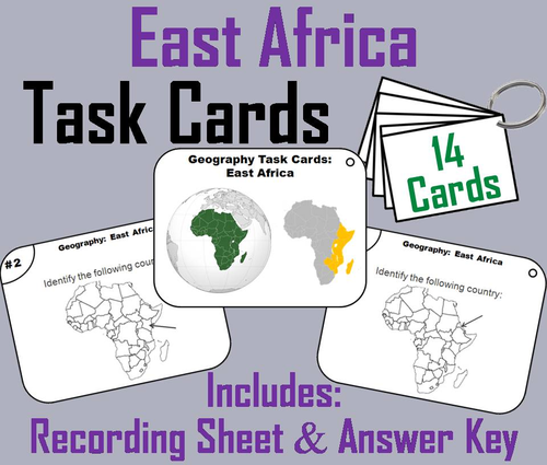 East Africa Task Cards