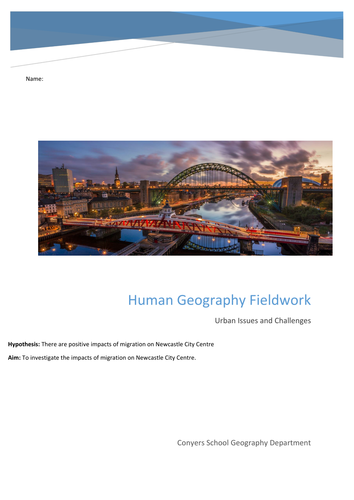 GCSE Geography - Complete Urban Fieldwork Kit: Newcastle