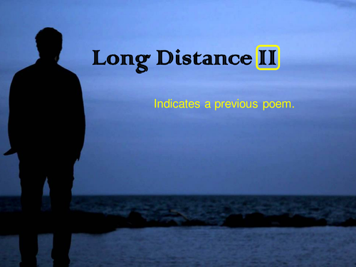OCR GCSE J352/02 Literature Poetry (Love and Relationships) - 'Long Distance II' by Tony Harrison.