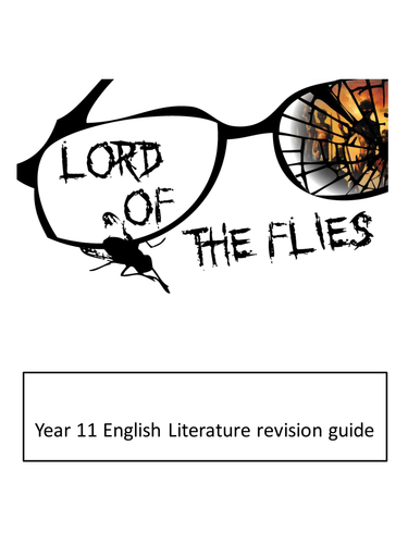 Eduqas Lord of the Flies revision guide and mini SOW