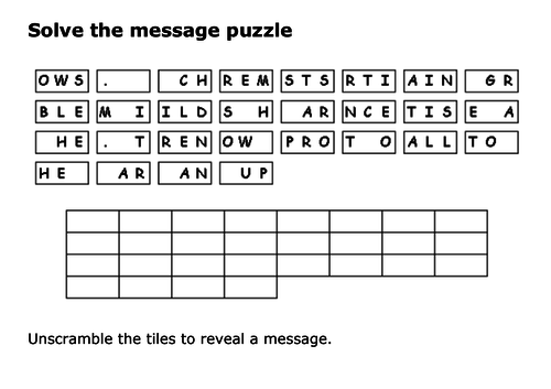 Solve the message puzzle from Pablo Picasso | Teaching Resources