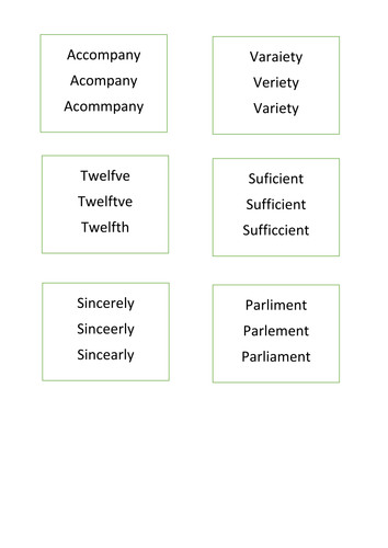 sats spelling activity year 6 teaching resources