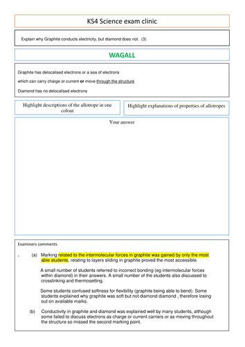 WAGALL- 6 mark questions on Allotropes of carbon