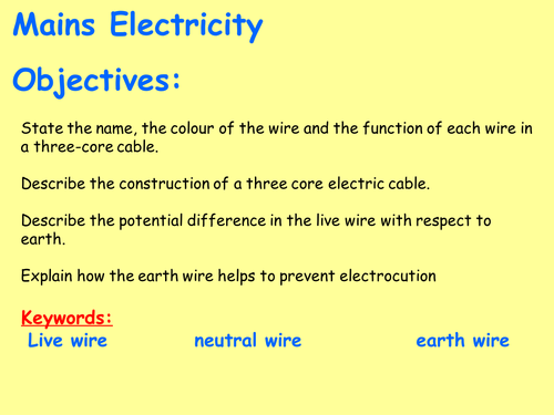 New AQA P2.7 (New Physics GCSE spec 4.2 - exams 2018) - Mains Electricity