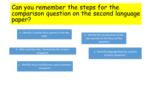 New AQA Language paper 2 Q4 revision