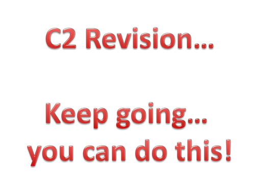 C2 Edexcel Revision crash course