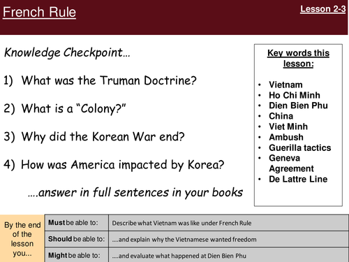 Road to the Vietnam War- French Rule