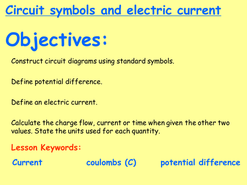 AQA Physics New GCSE (Paper 1 Topic 2 - exams 2018) – Electricity (4.2 - TRILOGY ONLY LESSONS)