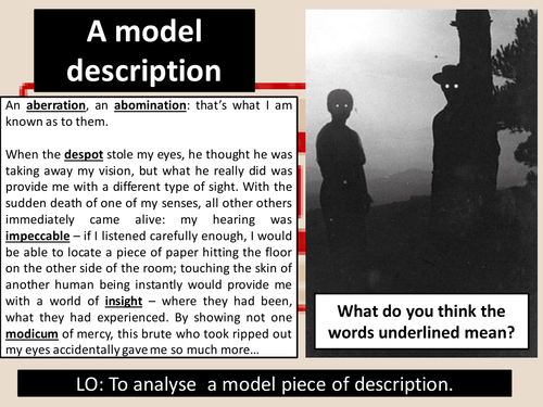 AQA GCSE English Language Paper 1 Question 5 Model creative responses