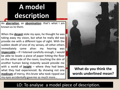 Aqa Gcse English Language Paper 1 Question 5 Model Creative Responses Teaching Resources