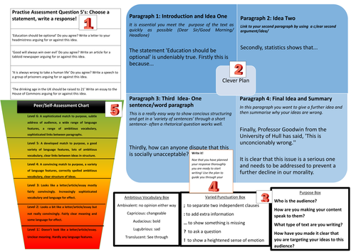 AQA Paper 2 Question 5 Planning and Revision Resource