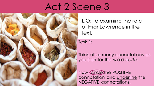 Romeo and Juliet- Friar Lawrence DOUBLE LESSON