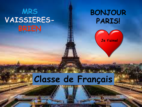 Poster to print for front door of French classroom 2