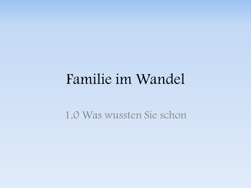 AS German AQA New 2016 Specification