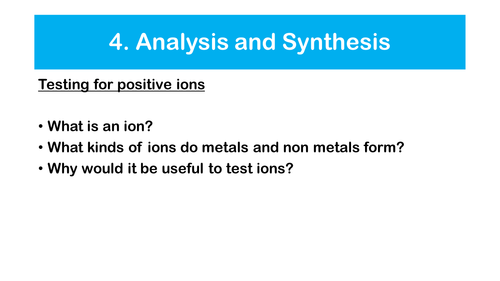 AQA Testing for positive ions C3