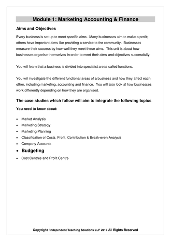 GCSE Business Set of three work sheets and case studies (editable)