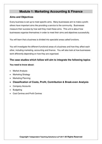 GCSE Business Case studies and Worksheets  - Cost, Profit and Break-Even (editable)