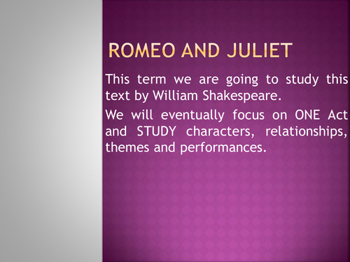 Rome & Juliet The Prologue
