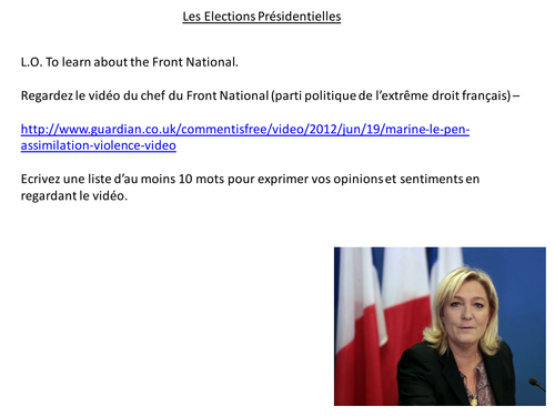 French Elections - Front National
