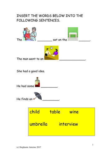 sentences practice worksheet 5