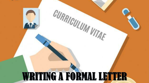 How to write a formal letter PowerPoint