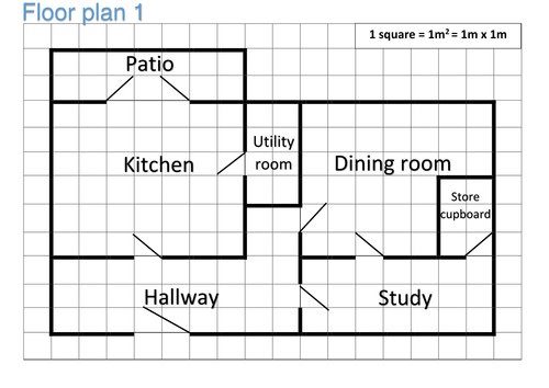 Floor plan area and perimeter functional skills activity