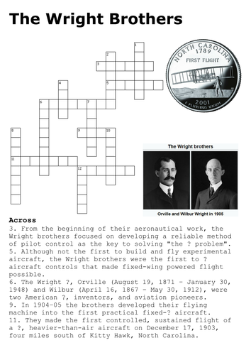 The Wright Brothers Crossword