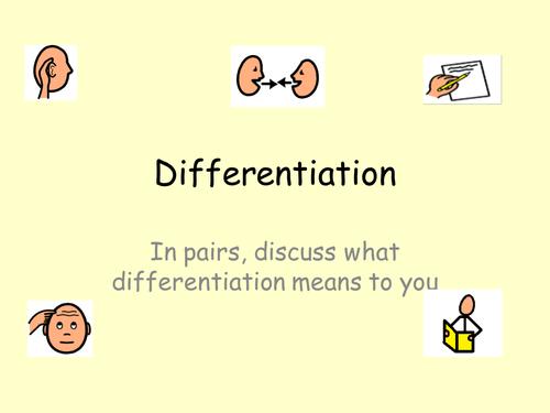 Introduction to differentiation - ITT/NQT training