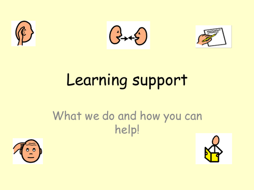 introduction to learning support - NQT/ITT training