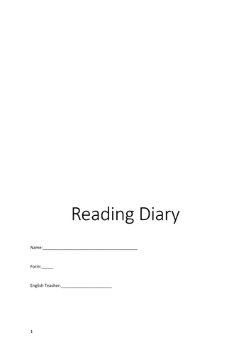 Accelerated Reader - Reading Diary