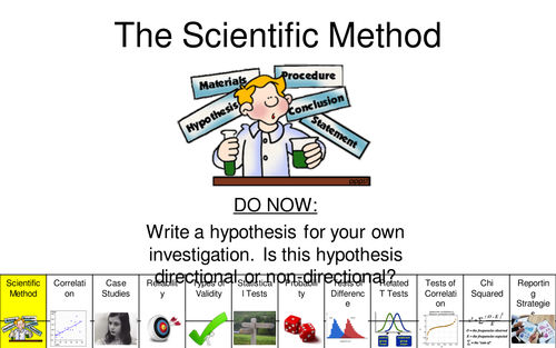 A Level Psychology AQA (New Spec) Research Methods Lesson 1 - The Scientific Method
