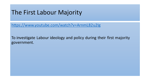 Labour government 1945 - AQA A Level