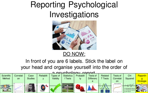 A Level Psychology AQA (New Spec) Research Methods Lesson 3 - Reporting Psychological Investigations